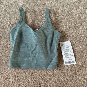 NWT Lululemon Align Tank Heathered Tidewater Teal Size 2
